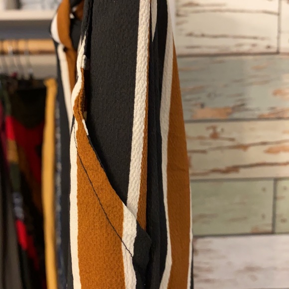 Angie Striped Culottes NWOT - Picture 5 of 9